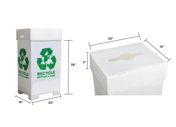 Customized Corrugated Plastic Bins Mailing Totes Plastic Storage