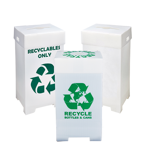 Corrugated Plastic Recycling & Trash Containers | Liberty Plastics